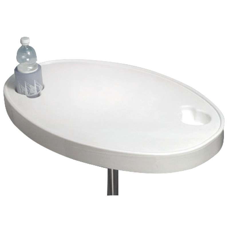 
Table oval en ABS blanc 77x51 cm 
