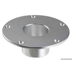 Base aluminium anodisé poli 48.418.21 | EAN 8033137044335 Ref 48.416.23