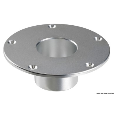 Base aluminium anodisé poli 48.418.21 | EAN 8033137044335 Ref 48.416.23