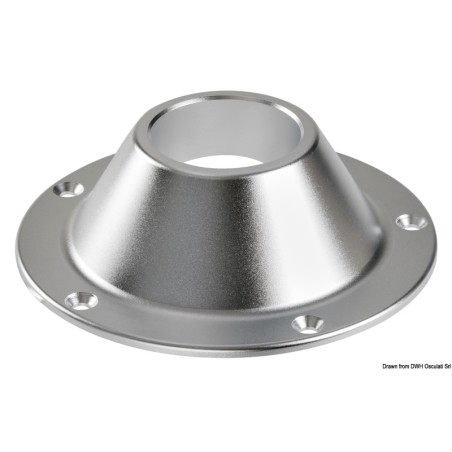 Base aluminium anodisé poli 48.418.21 | EAN 8033137044328 Ref 48.416.22