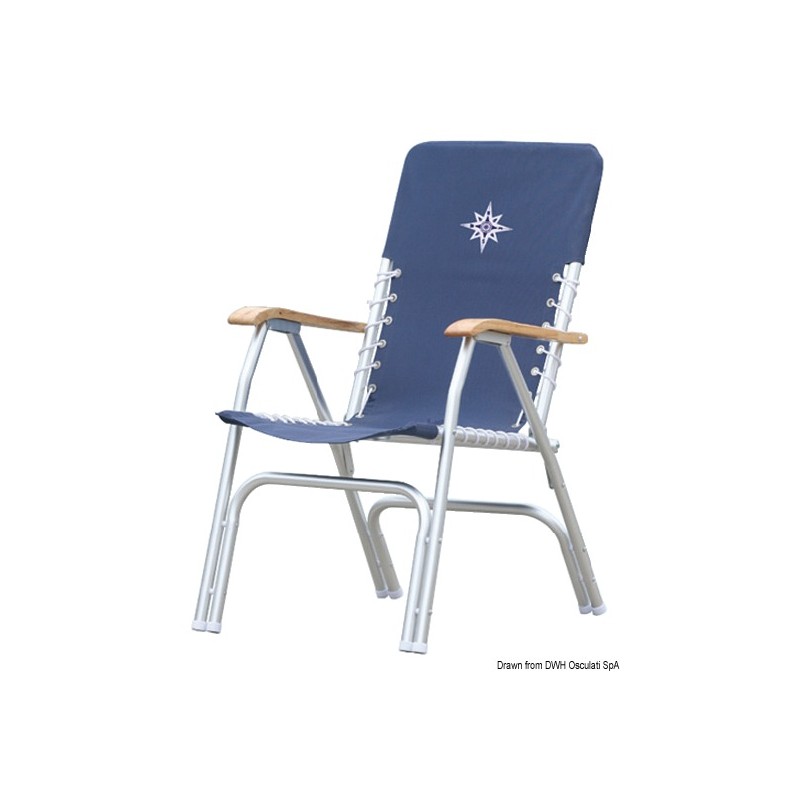 
Chaise pliante Deck bleu navy 
