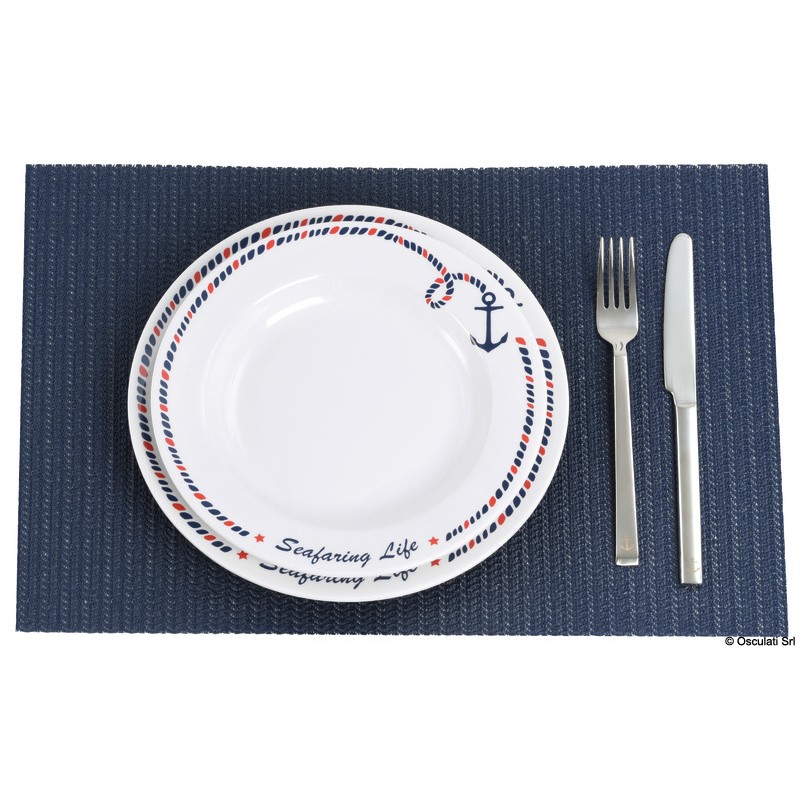 
Set nappe antidérapante bleu 
