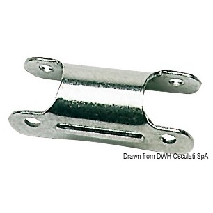 Charnière inox p. échelle tube Ø 22 mm | EAN 8033137150166 Ref 48.420.60