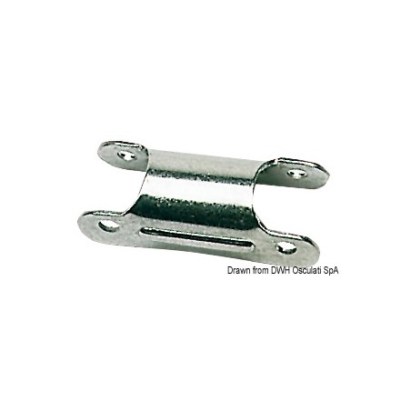 Charnière inox p. échelle tube Ø 22 mm | EAN 8033137150166 Ref 48.420.60