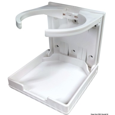 Porte-verres pliable plastique 100x95 mm | EAN 8033137006555 Ref 48.430.05