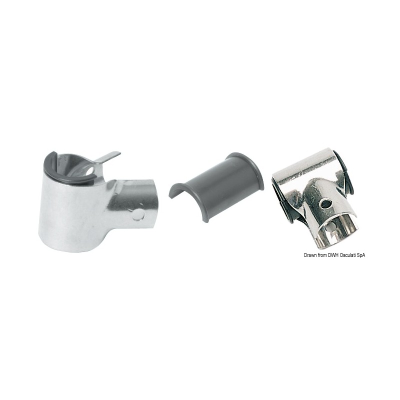 
Raccord en T inox p.plate-forms Ø 25 mm 
