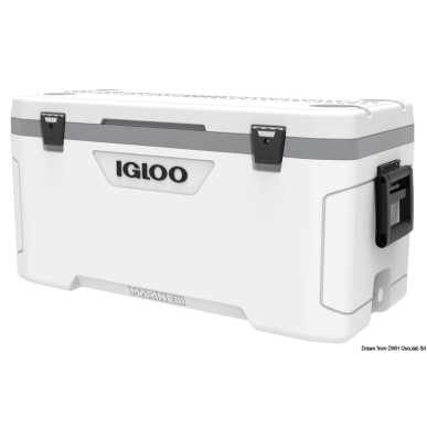 Glacière rigide IGLOO Marine Ultra 100 94 l utilisable comme siège - Osculati 50.558.24