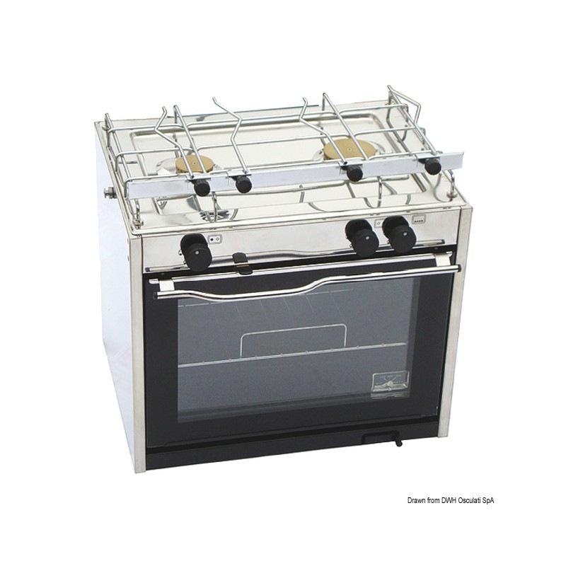 Cuisinière TECHIMPEX Classic compacte 2 feux + four Cuisinière TECHIMPEX Classic compacte 2 feux + four