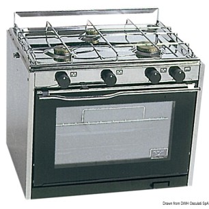 CuisinièreTECHIMPEX XL3 3 feux + four | EAN 8033137154270 Ref 50.385.00