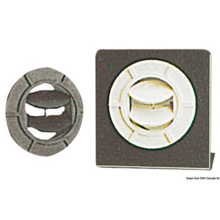 Sortie d'air orientable noire Ø 75 mm | EAN 8033137154027 Ref 50.263.08