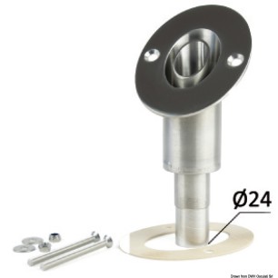 Passe-coque incliné Ø 24 mm  Ref 50.255.03