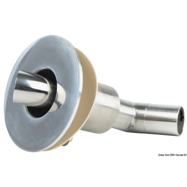 Passe-coque incurvé Ø 24 mm  Ref 50.255.02
