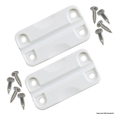 Paire charnières blanc p. glacières IGLOO | EAN 8033137216626 Ref 50.559.01