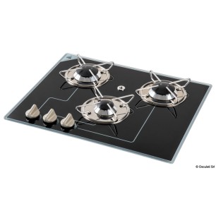 Plan gaz verre cristal N. 2 feux 505 x 410 mm | EAN 8033137197864 Ref 50.706.14