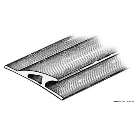 Profil parebattage 3x90x23 gris RAL 9002 | EAN 8033137169984 Ref 66.022.02