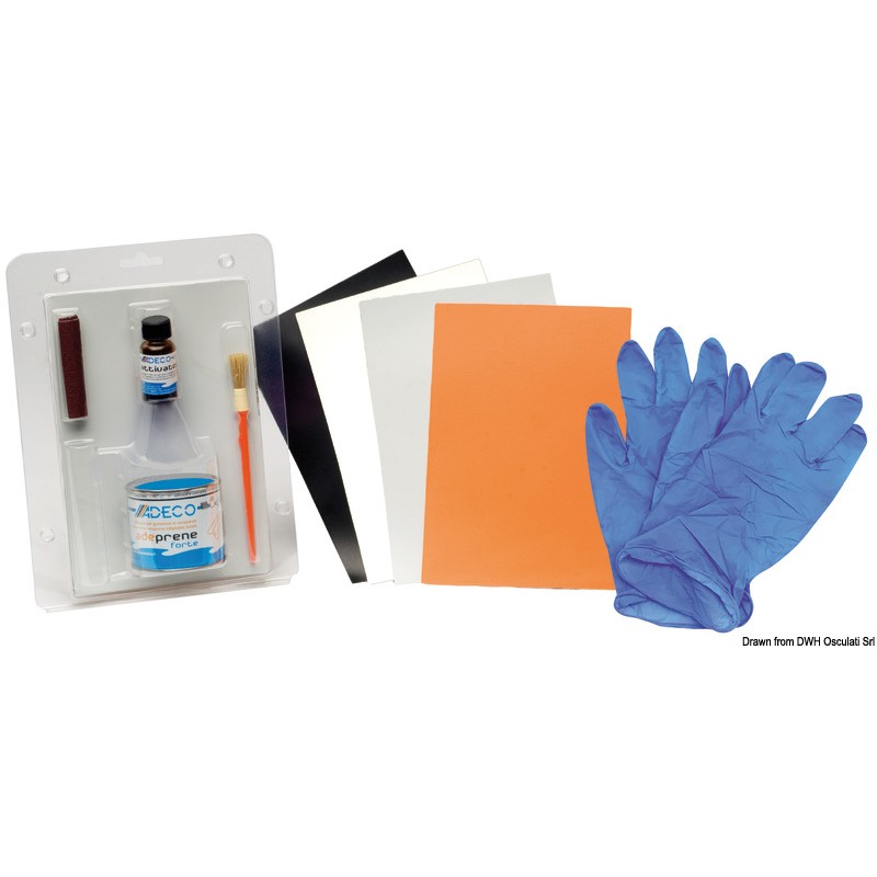 
Kit réparation canots néoprène noir 
