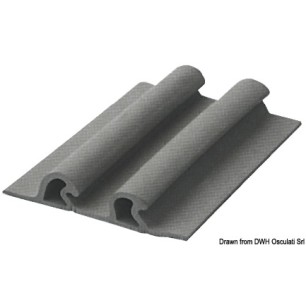 Profil double 115x21,4 gris clair RAL 7035 | EAN 8033137169991 Ref 66.023.02