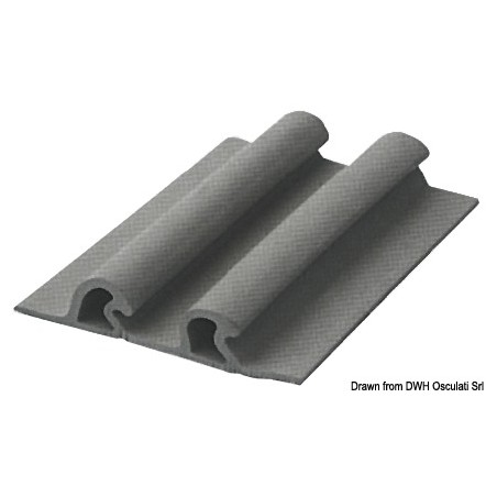 Profil double 115x21,4 gris clair RAL 7035 | EAN 8033137169991 Ref 66.023.02