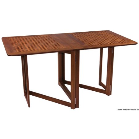 Table teck pliante 78x145x70 cm | EAN 8033137173578 Ref 71.356.60