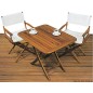 
Table teck pliante 90x70 cm 
