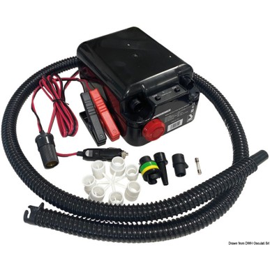 Gonfleur électrique 12V GE-10-8 SCOPREGA - Réf Osculati 66.447.12 - EAN13 8033137218804