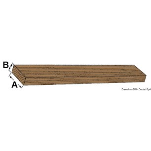 Latte teck 150x10x2000 mm | EAN 8033137173202 Ref 71.200.50