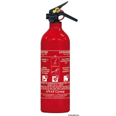 Extincteur poudre 1kg 5A 34B C sans manomètre | EAN 3588321126540 Ref 31.450.00