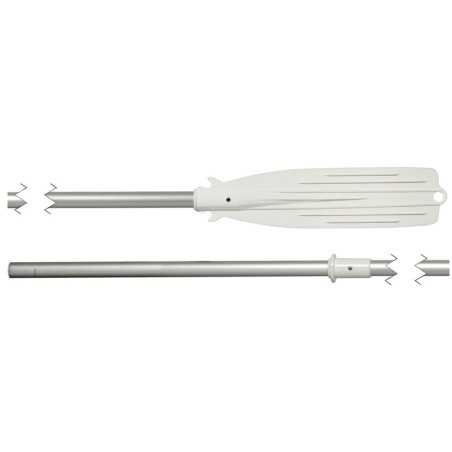Aviron aluminium anodisé/plastique 190 cm | EAN 8033137014475 Ref 34.454.01
