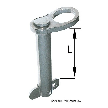 Goupille languette arrêt AISI 316 20 mm Ø 6 mm B | EAN 8033137125539 Ref 37.267.20