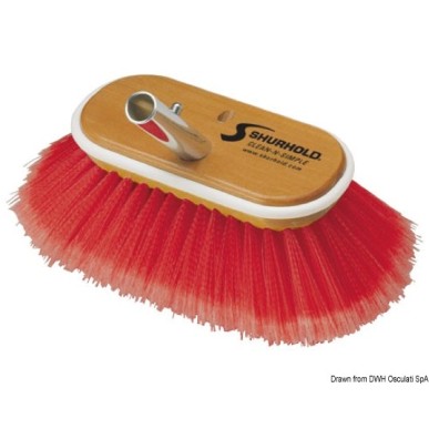 Brosse 6" fibres souples + moyennes rouges | EAN 8033137124990 Ref 36.965.00