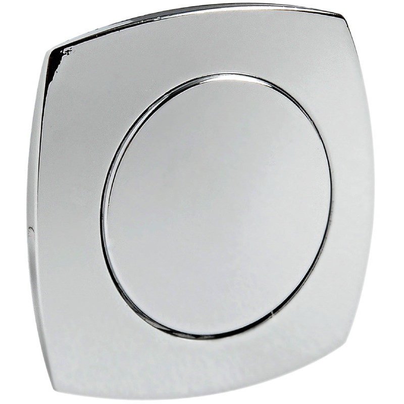 
Pommeau + bague Convexe ABS chromé 
