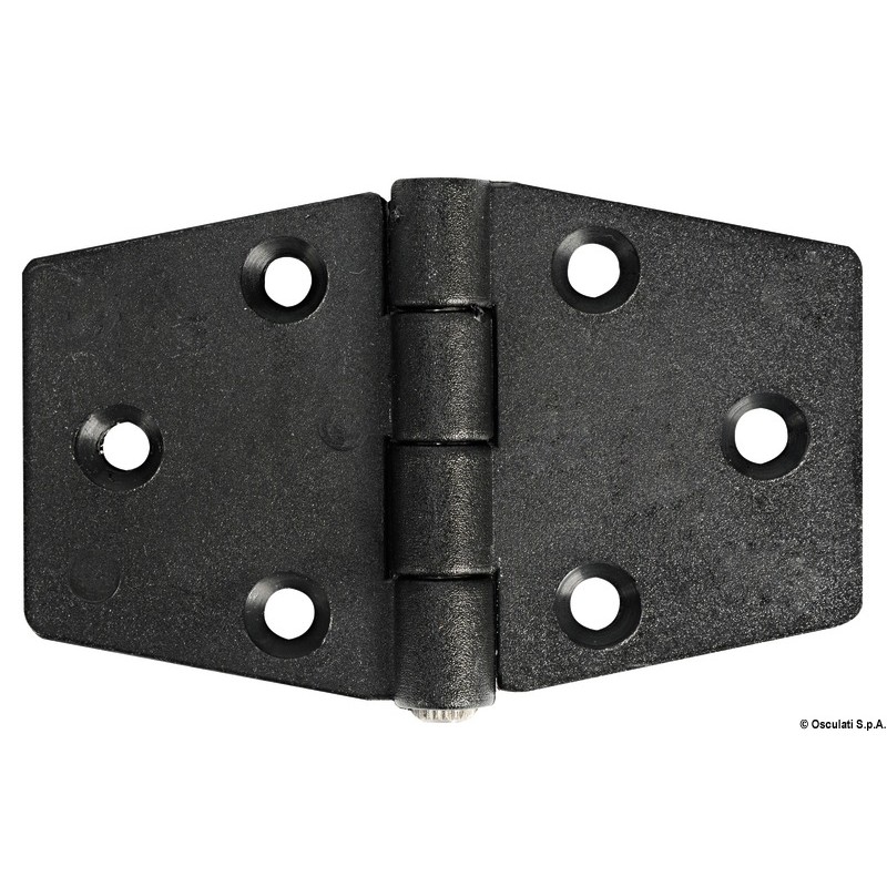 
Charnière nylon reinforcé noir 98x65 mm 
