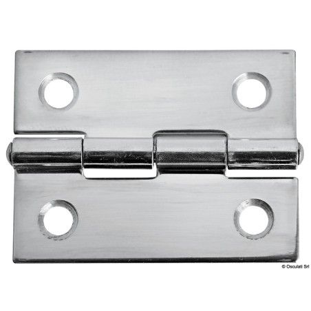 Charnière inox poli miroir 38x51 mm | EAN 8033137005428 Ref 38.467.81
