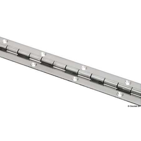 Charnière barres 2m inox poli miroir 40 mm  Ref 38.998.02