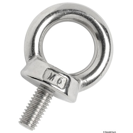 Ecrou œil moulé mâle AISI316 6 mm | EAN 8033137130458 Ref 39.158.06