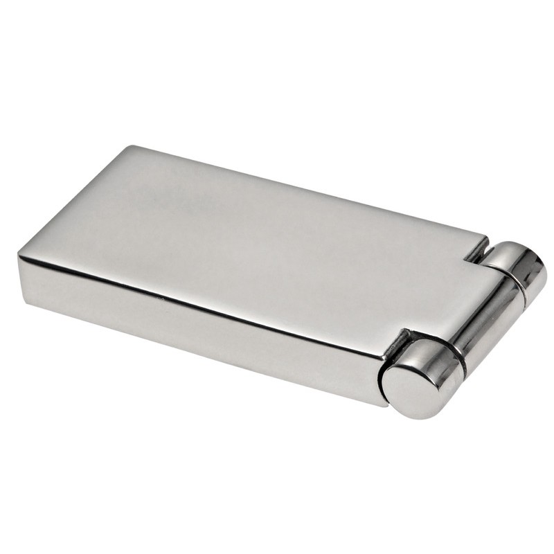 
Charnière  encastrer AISI316 poli miroir 75x35 mm 
