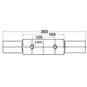 Taquet Nordik AISI316 poli miroir 360 mm | EAN 8033137131974 Ref 40.137.06