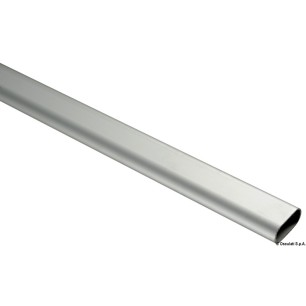 Tube ovale poli+ anodisé 40x20 mm | EAN 8033137134869 Ref 41.610.00