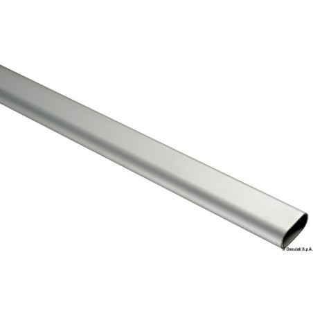 Tube ovale poli+ anodisé 40x20 mm | EAN 8033137134869 Ref 41.610.00