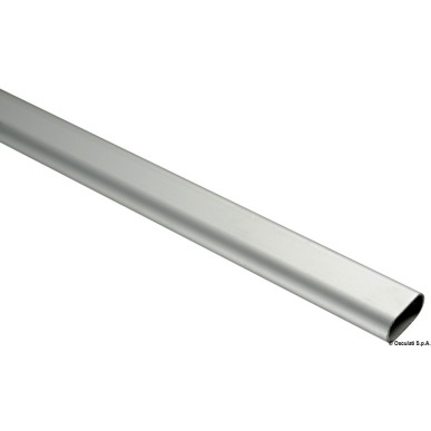 Tube ovale poli+ anodisé 40x20 mm | EAN 8033137134869 Ref 41.610.00