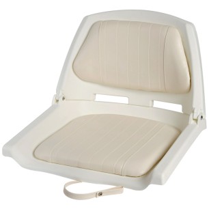 Siège polyéyhylène blanc + dossier rabattable | EAN 8033137149313 Ref 48.405.00