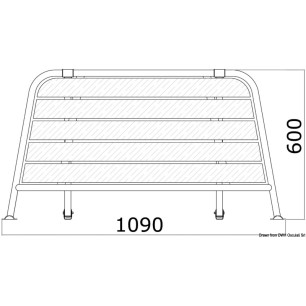 Passerelle arrière 1090 mm | EAN 8033137150463 Ref 48.443.03