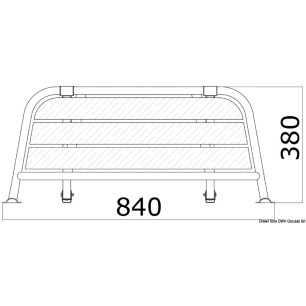 Passerelle arrière 840 mm | EAN 8033137150449 Ref 48.443.01