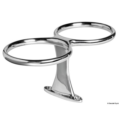 Porte-verre N. 2 verres AISI 316 + vis | EAN 8033137150272 Ref 48.429.22