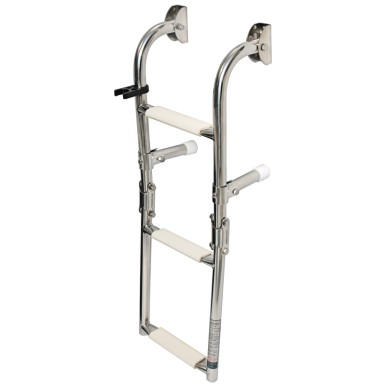 Echelle repliable AISI316 étroite 3 marches | EAN 8033137152221 Ref 49.572.33