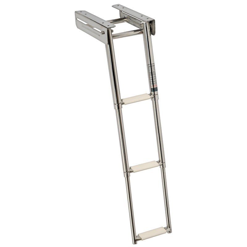 
Echelle télescop. escamot étroite AISI316 3 marche 
