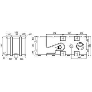 Réservoir eaux usées + broyer 24 V 115 l | EAN 8033137029011 Ref 50.143.64