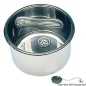 
Evier rond inox poli miroir 420x180 mm 
