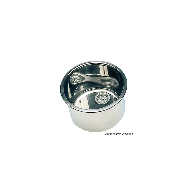 
Evier rond inox poli miroir 385x180 mm 
