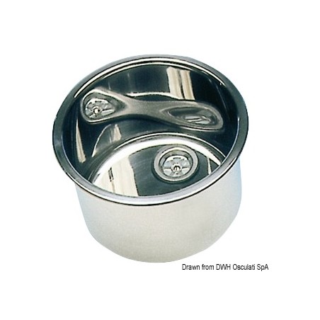 Evier rond inox poli miroir 385x180 mm | EAN 8033137152948 Ref 50.187.37